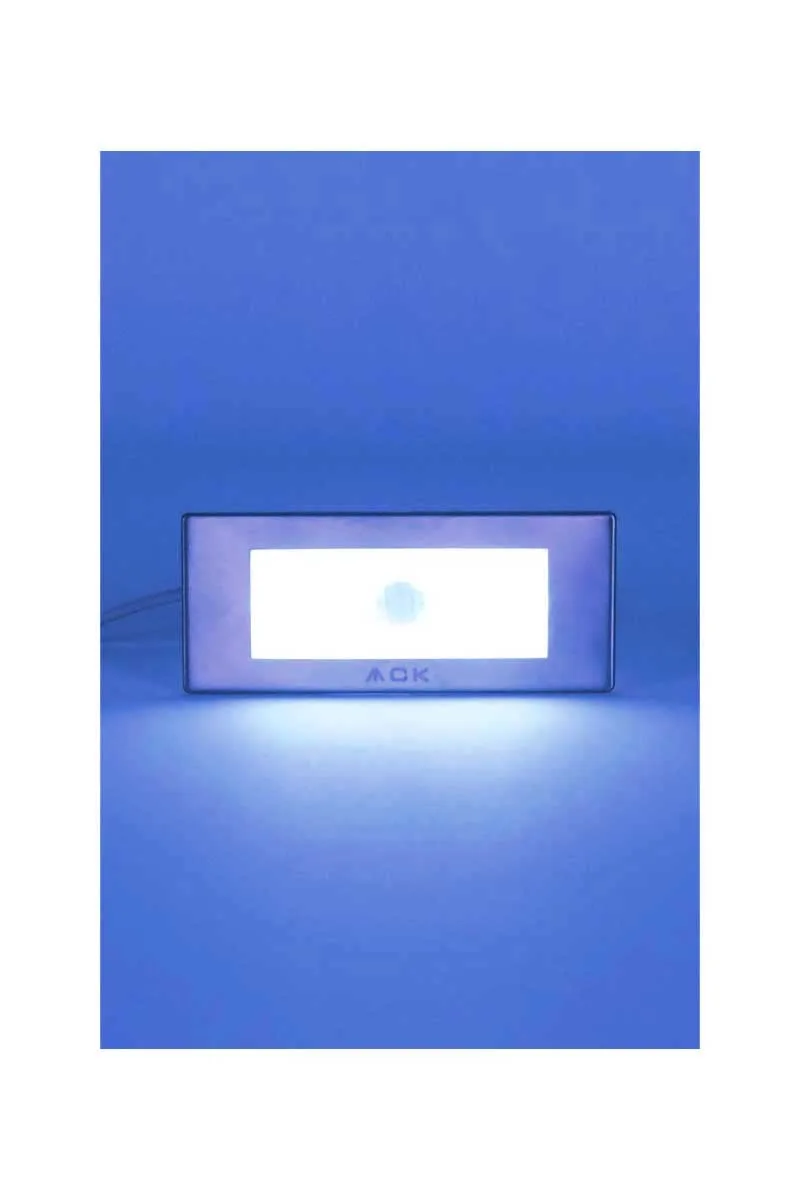 ACK AH07-01064 1.5W Mavi Dikdörtgen Sensörlü Led Merdiven ve Duvar Armatürü görsel 2