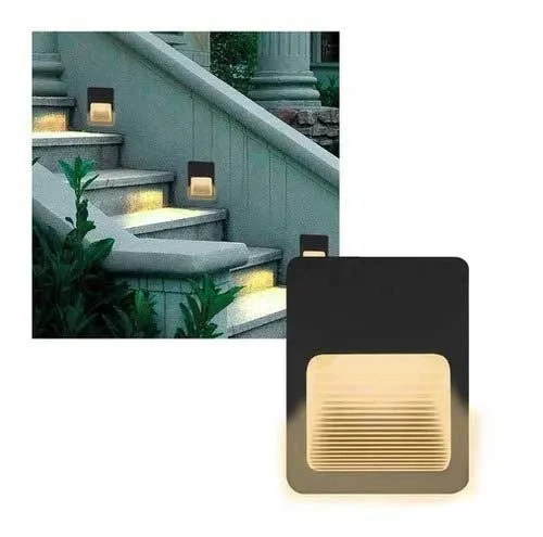 ACK AH07-01401 Avva 3000K Günışığı 2W Siyah Kasa Led Duvar Armatürü görsel 5