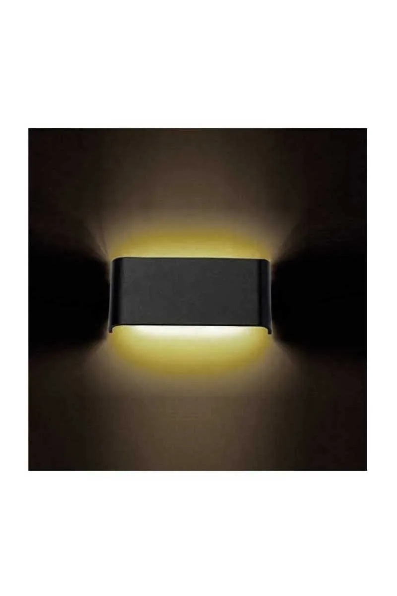 ACK AH07-03211 Avva 4000K Ilık Beyaz 6W Siyah Kasa Led Duvar Armatürü görsel 2