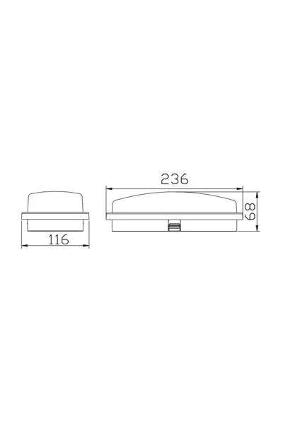 ACK Led Duvar Aplıgı Sıyah Govde 30W 3000K (Mpl16 Black Body) AH07-06630 görsel 2