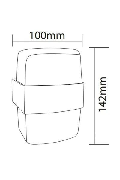 Ack AH07-07701 2x6W 3000K Günışığı Çift Taraflı Dekoratif Led Duvar Apliği görsel 3