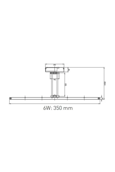 ACK 6W Beyaz 3000K Led Tablo Aplıgı AH10-00100 görsel 2
