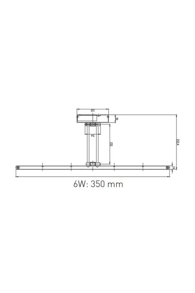 ACK 6W Siyah 3000K Led Tablo Aplıgı AH10-00101 görsel 2