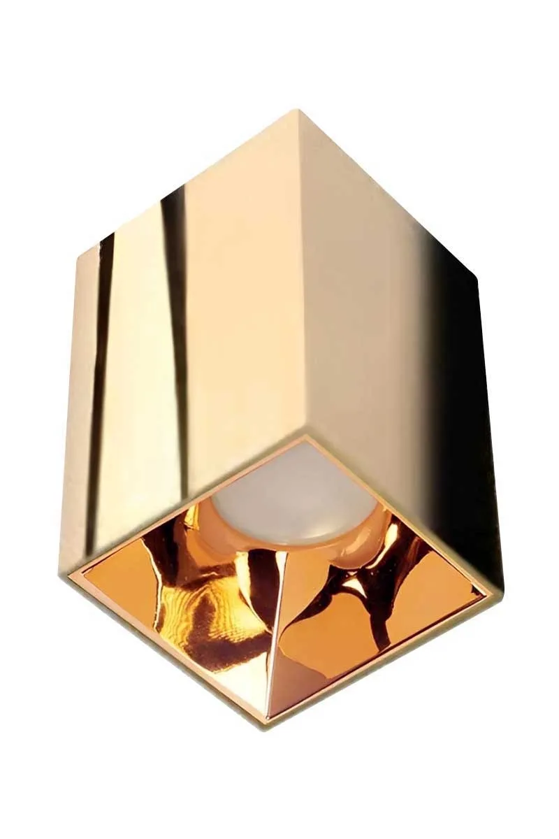 ACK AH12-07576 Parlak Rose Reflektör Kare Gold Kasa Sıva Üstü Dekoratif Armatür