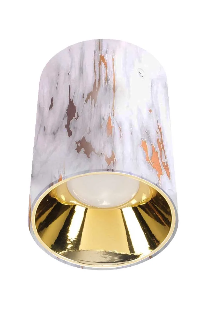 ACK AH12-08563 Parlak Gold Reflektör Gold Mermer Kasa Sıva Üstü Dekoratif Armatür