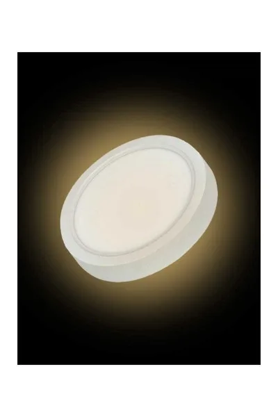 ACK 12W Beyaz 3000K Sıva Üstü Yuvarlak Led Panel AP03-01200 görsel 2