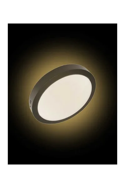 ACK 18W Siyah 3000K Sıva Üstü Yuvarlak Led Panel AP03-01801 görsel 2