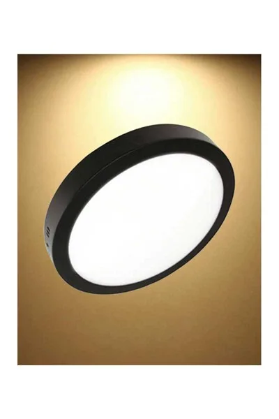 ACK 24W Siyah 3000K Sıva Üstü Yuvarlak Led Panel AP03-02401 görsel 2