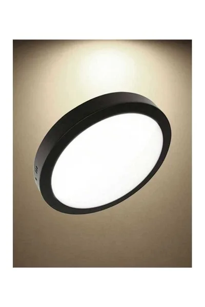 ACK 24W Siyah 4000K Sıva Üstü Yuvarlak Led Panel AP03-02411 görsel 2