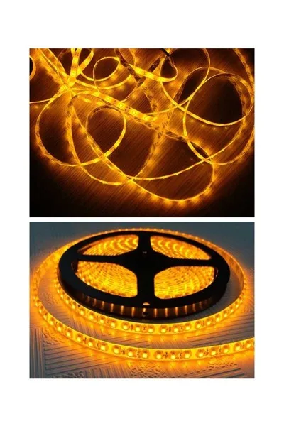 ACK Üç Çip 60 Led Amber Silikonsuz Şerit Led AS01-00308 görsel 5