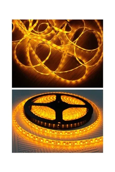 ACK 2835 Amber 12V Şerit Led 240 Led/Metre AS01-02808 görsel 5