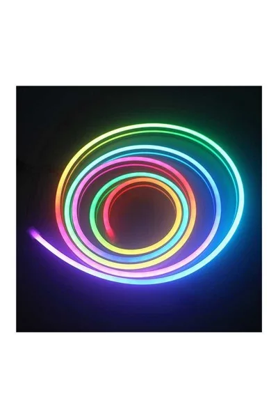 ACK Led Neon Hortum 5050-60Led/1M-11,0W, 220V, Rgb, Ip65, 12X24Mm  AS03-00509