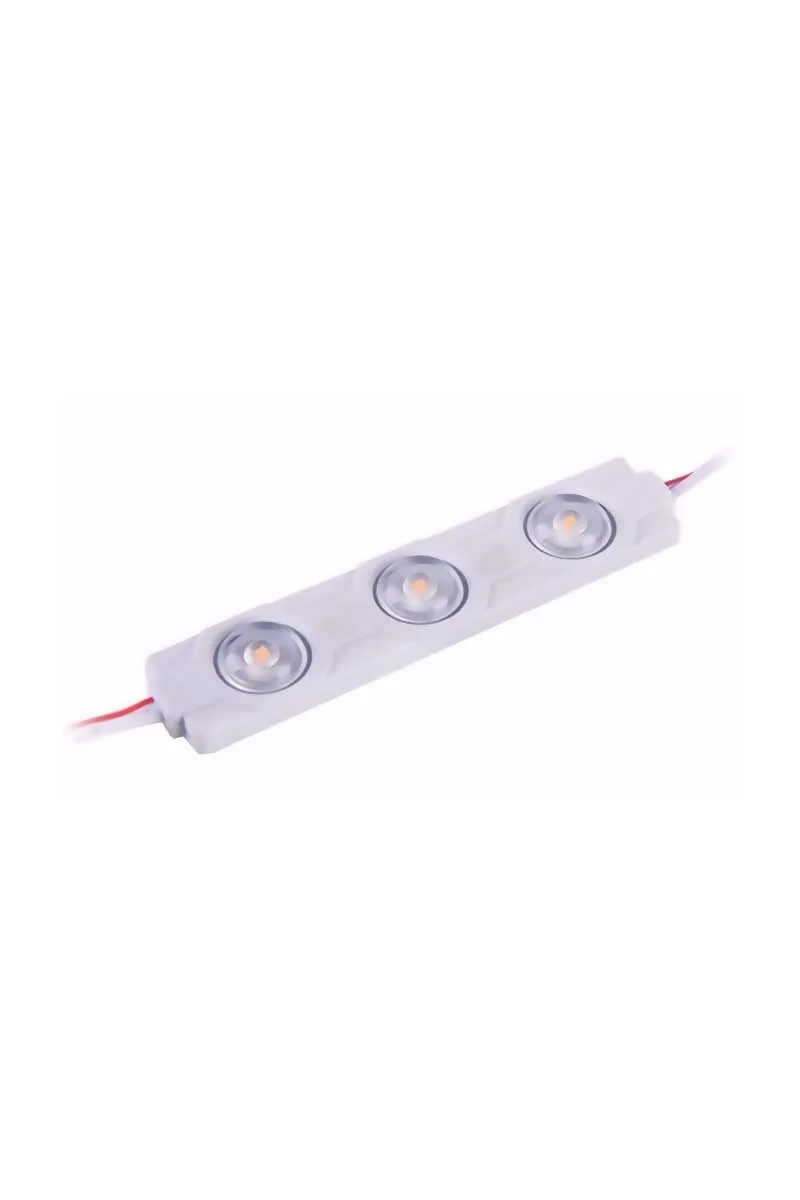 ACK AS04-00201 12V 4000K Ilık Beyaz Şeffaf 3lü Led Reklam Modülü