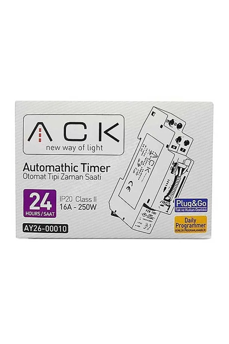 ACK AY26-00010 Rezervli W Otomat Tipi Mekanik Zaman Saati görsel 3