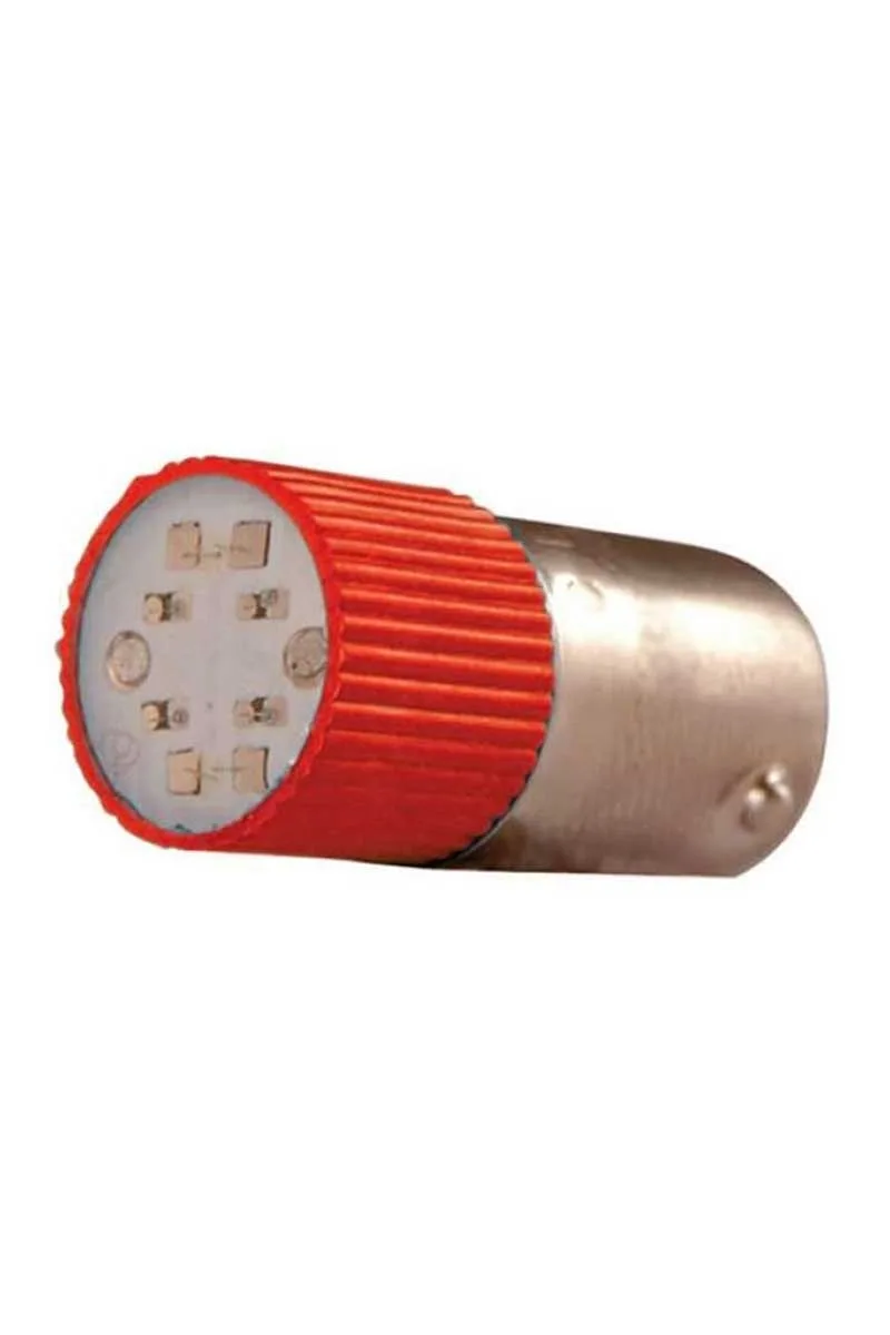 Tork BA9SC-110-K 110V AC/DC Kırmızı Buton Led Ampul