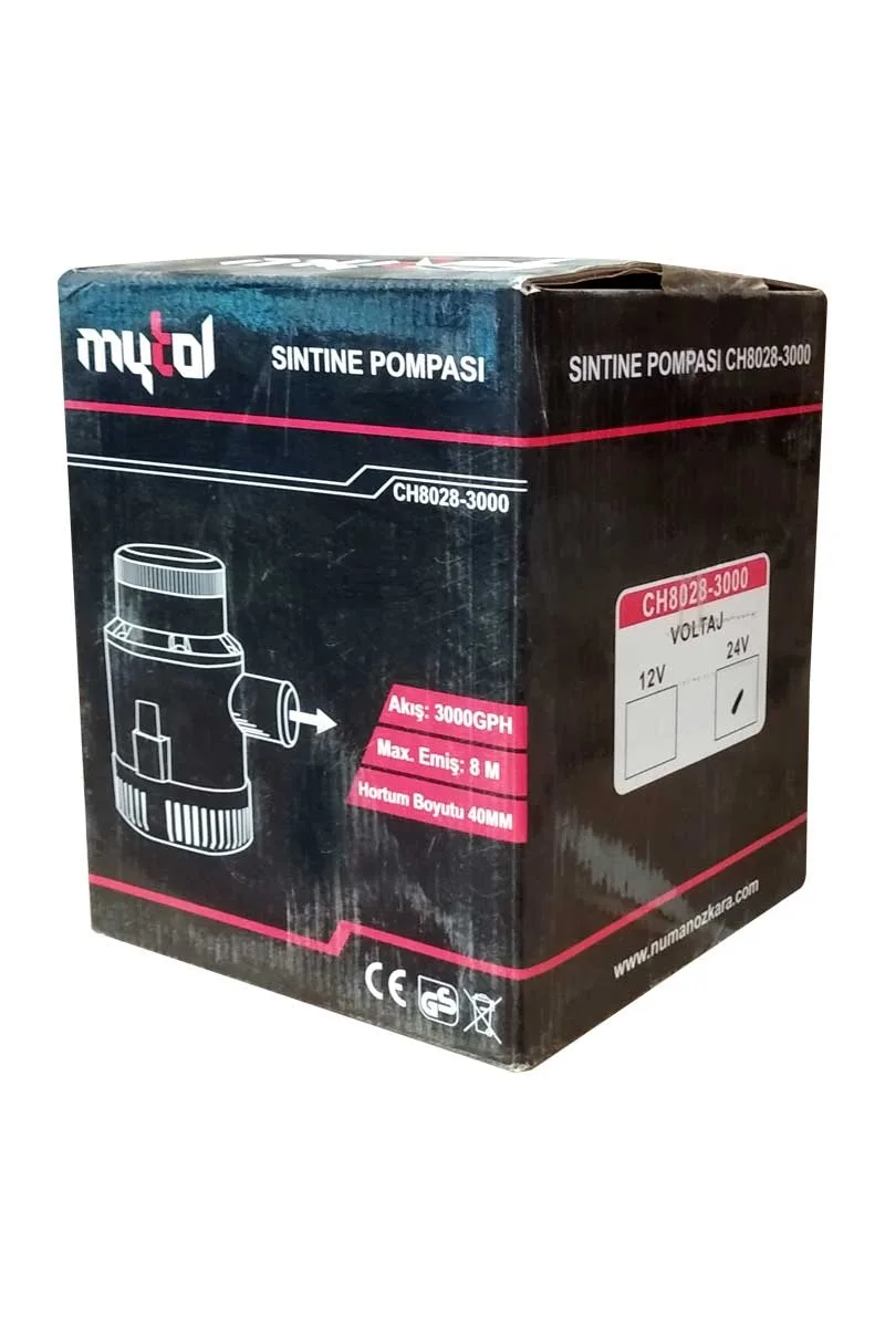 MYTOL CH8028 3000GPH 24V SİNTİNE POMPASI görsel 3