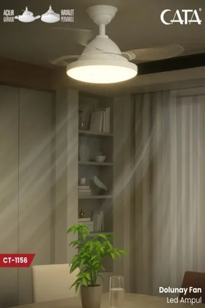 DOLUNAY FAN LED AMPUL (HAYALET PERVANELİ) (BEYAZ)