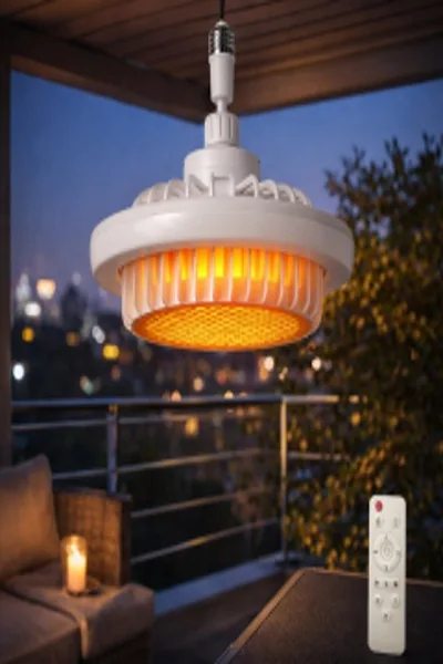 GÜNEŞ ISITICILI FAN LED AMPUL görsel 2