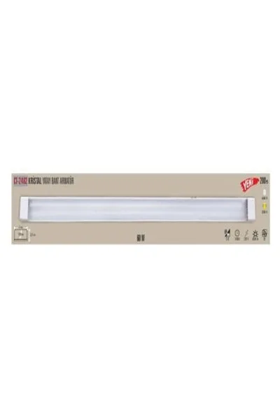 80W KRISTAL YATAY BANT ARMATÜR (BEYAZ)