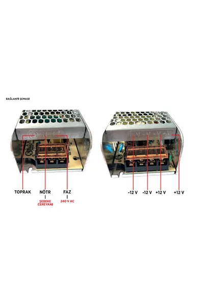 17A ŞERİT LED TRAFOSU (200W) SLİM görsel 2