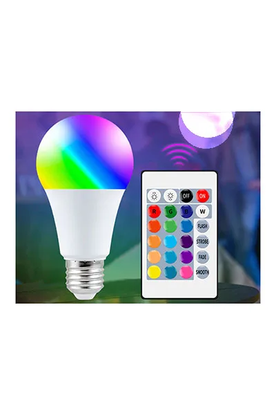 9W RGB AMPUL (KUMANDALI) görsel 3