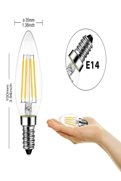 Cata CT-4063G 7W Led Filament Düz Buji (Günışığı)