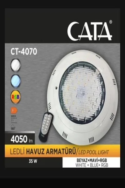 LEDLİ HAVUZ ARMATÜRÜ ( BEYAZ+MAVİ+RGB )