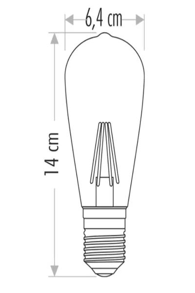 6W RUSTİK LED AMPUL (E27)(AMBER)