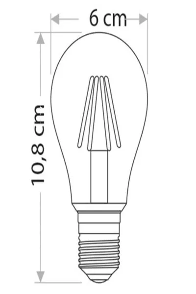 4W RUSTİK LED AMPUL (E27)(AMBER)