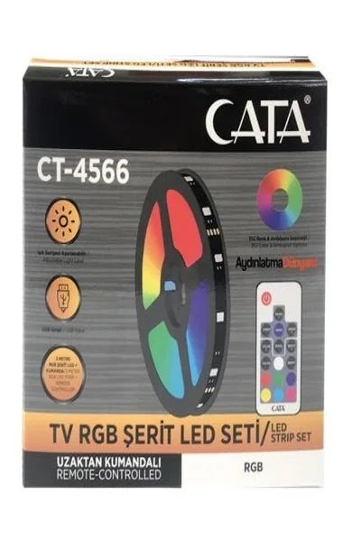 RGB ŞERİT LED SET (USB GİRİŞLİ) görsel 2