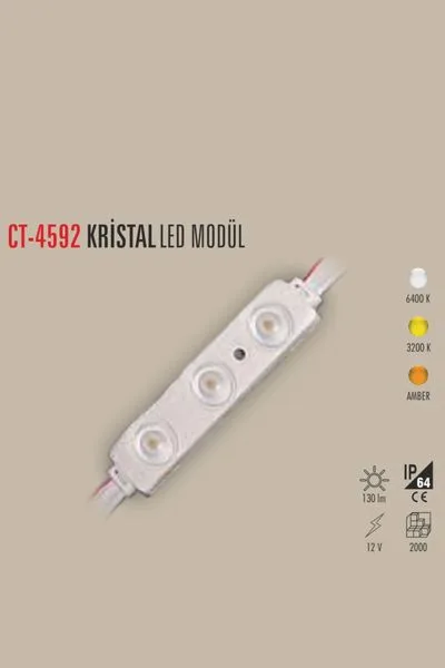 KRİSTAL MERCEK 12V MODÜL LED (GÜNIŞIĞI)