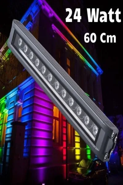 24W GOLD WALLWASHER 60CM (YEŞİL)