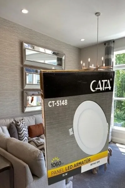 Cata CT-5148 Eco 15W Sıva Altı Led Panel Spot Armatür Beyaz görsel 2