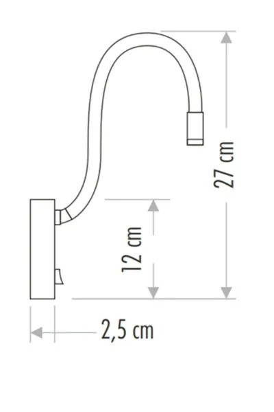 BAYKUŞ LED APLİK (SİYAH KASA) görsel 3