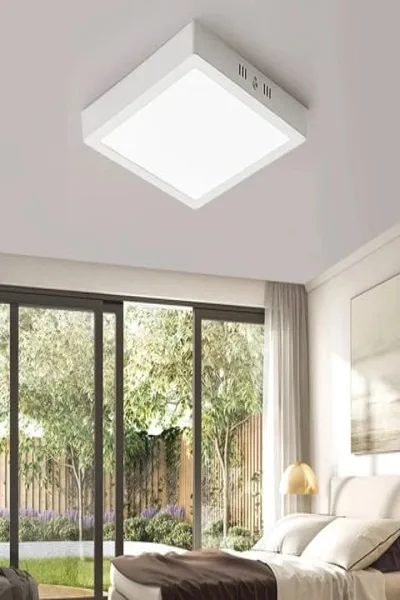 18W SIVA ÜSTÜ LED PANEL (KARE)(BEYAZ)