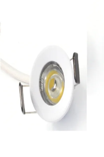 1.5W YILDIZ SPOT POWER LEDLİ (BEYAZ KASA)(AMBER) görsel 2