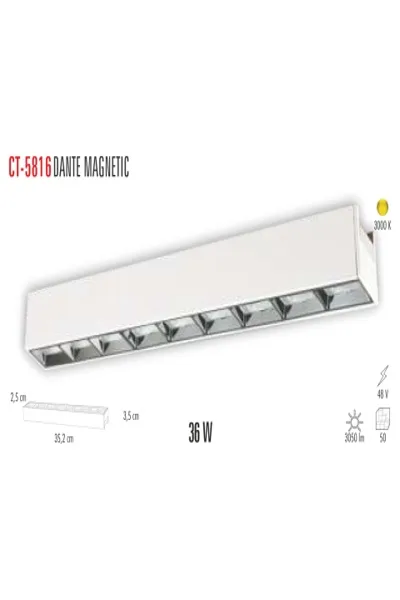 36W DANTE MAGNETIC SPOT(GÜNIŞIĞI) görsel 2