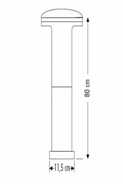 NAPOLİ BAHÇE ARMATÜRÜ (80 CM) (E27)