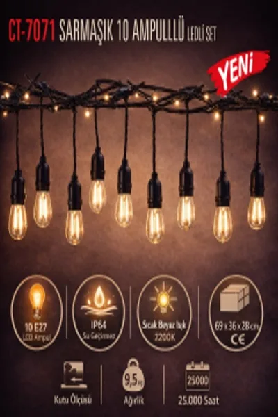 CATA CT 7071 12W Bali Dış Mekan Led Aplik 3200K Günışığı