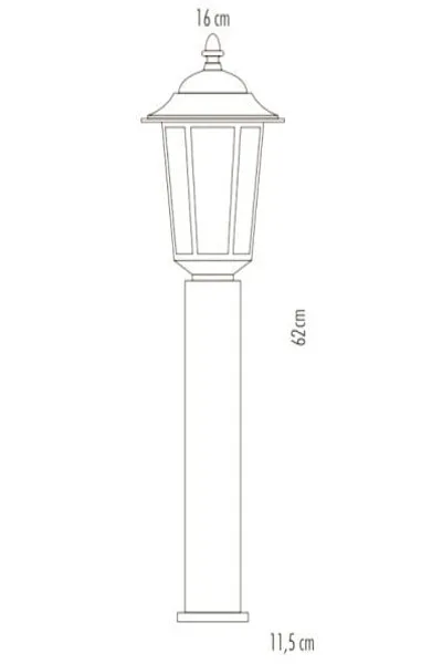 Cata E27 60 cm  E27 Parma Bahçe Armatürü