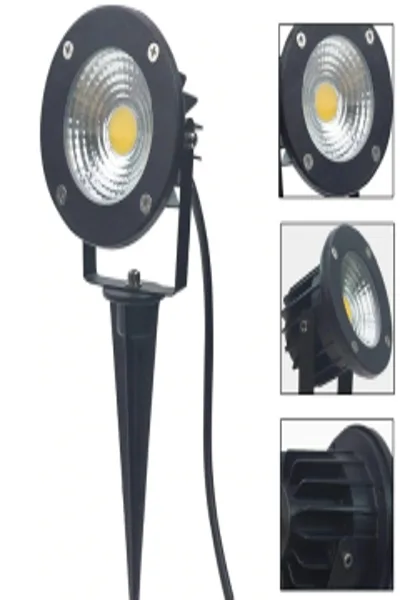 Cata 10 Watt Çim Kazığı Bahçe Armatürü CT-7303 Kırmızı Işık görsel 2