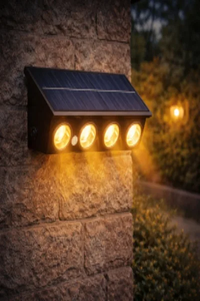 20W KOS SOLAR LED APLİK (DIŞ MEKAN)(GÜNIŞIĞI) görsel 2