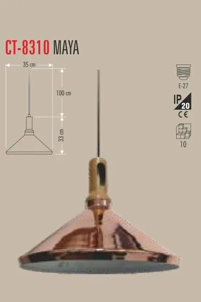Cata Dekoratif Sarkıt Armatür 33cm Çapında CT-8310