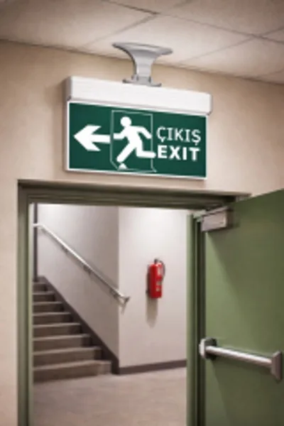 Cata 9165 Exıt Çıkış Armatürü Ledli 3 Saat Şarjlı Bay/Bayan WC Levha