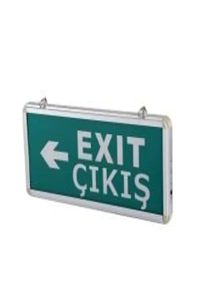 3W Exit Çıkış Armatürü LED'li (3 Saat Akülü)