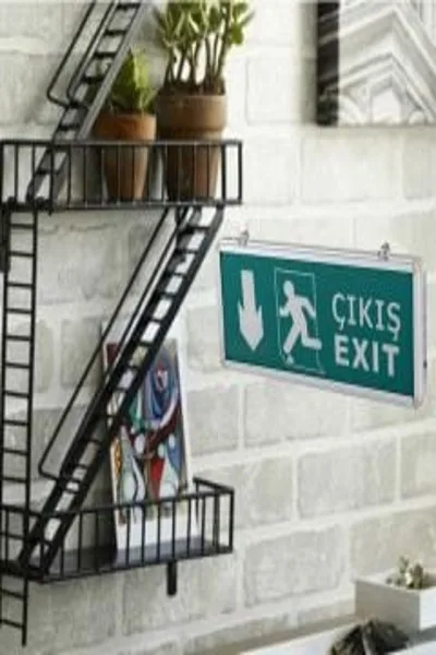 3W Exit Çıkış Armatürü LED'li (3 Saat Akülü) görsel 2