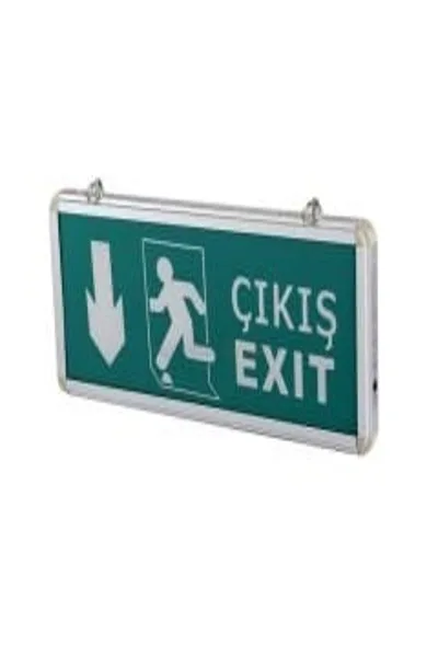 3W Exit Çıkış Armatürü LED'li (3 Saat Akülü)