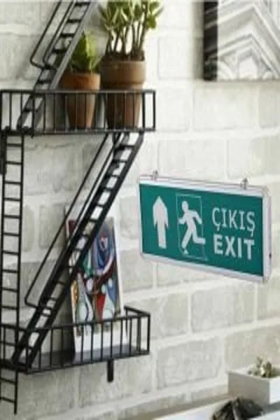 Cata CT-9174 3 W Ledli Exit Çıkış Armatürü (Yukarı yönlü ok) görsel 2