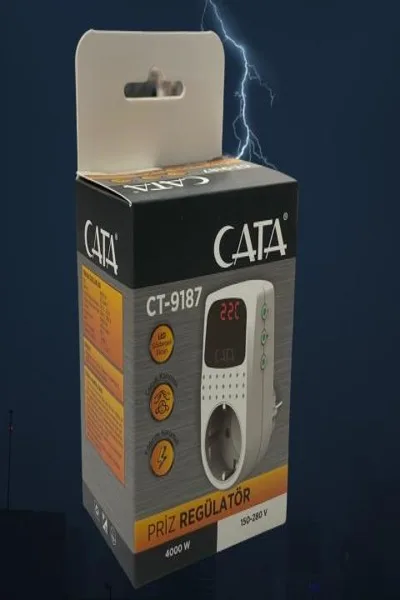 Dijital Akım Korumalı Priz (918 Joule)(4000W)