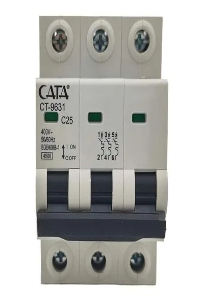 25A Sigorta (C Tipi / Trifaze / 4.5kA)